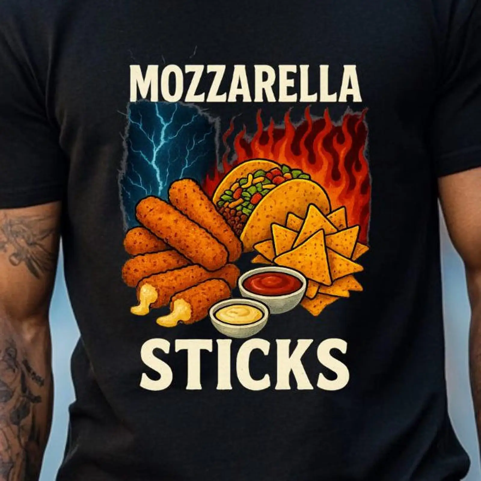 Foody Snacks - Mozzarella Sticks Funny Foodie Meme T