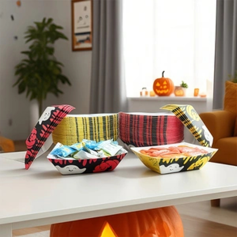 YunHePKG 100PCS Halloween Pape - Food Snacks That Are Black recension och pris