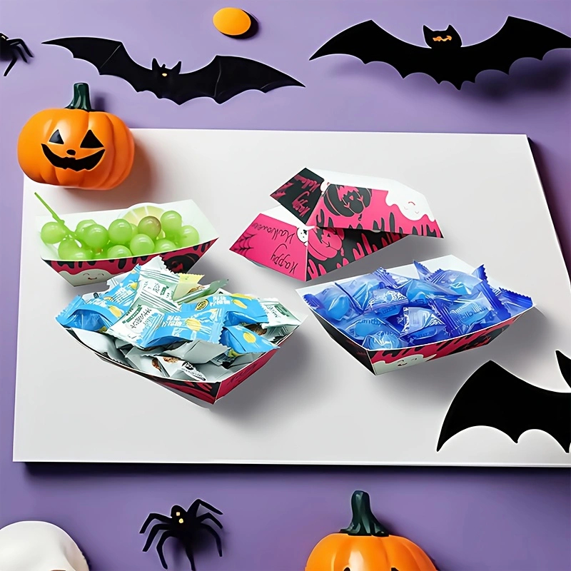 YunHePKG 100PCS Halloween Pape - Food Snacks That Are Black recension och pris