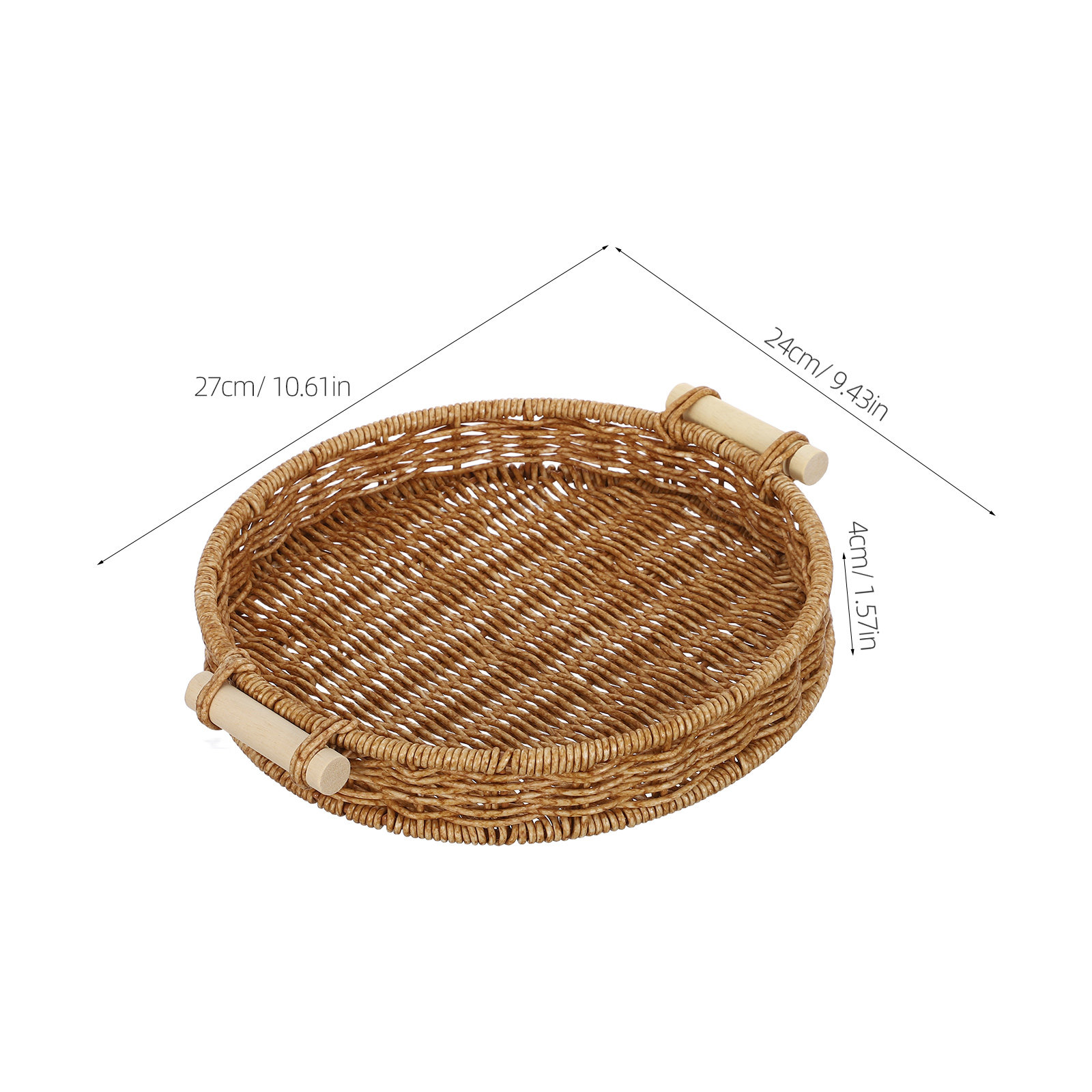 Imitation Rattan Bread Basket  - Food Snacks Drinks recension och pris