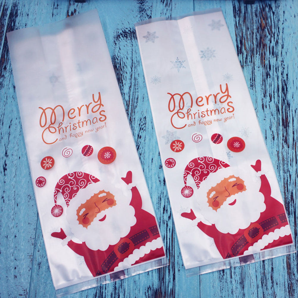 50Pcs Plastic Baking Bags Chri - Xmas Food Snacks recension och pris