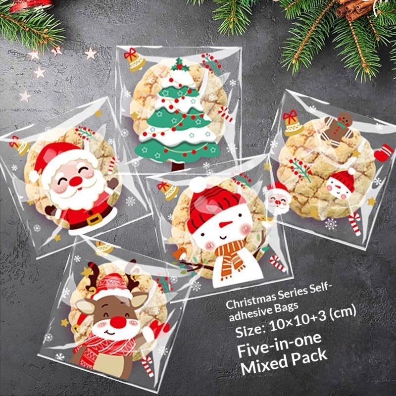 100pcs Christmas Self Adhesive - Xmas Food Snacks recension och pris