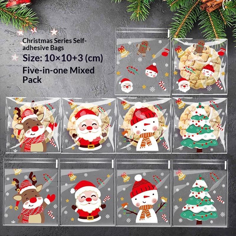 100pcs Christmas Self Adhesive - Xmas Food Snacks recension och pris