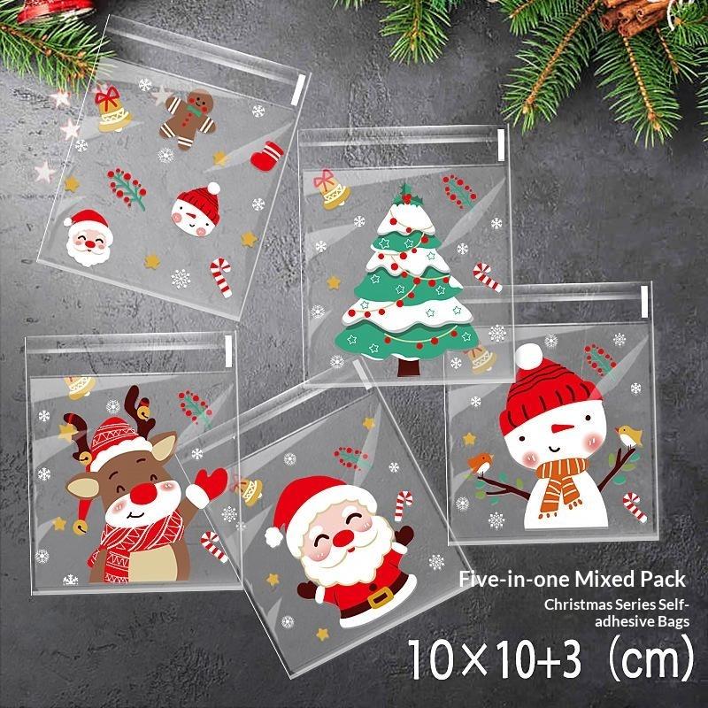 100pcs Christmas Self Adhesive - Xmas Food Snacks recension och pris