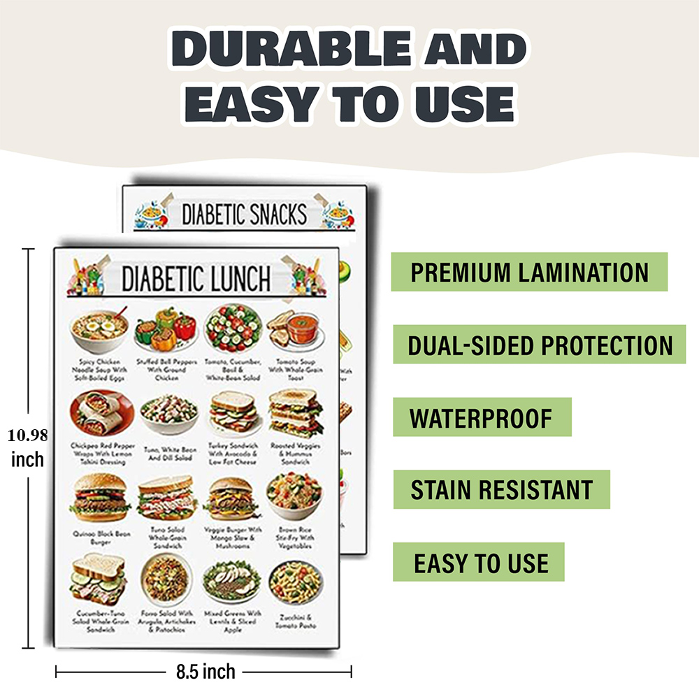 12pcs Diabetic Meal Planner Un - Food Snacks Healthy recension och pris