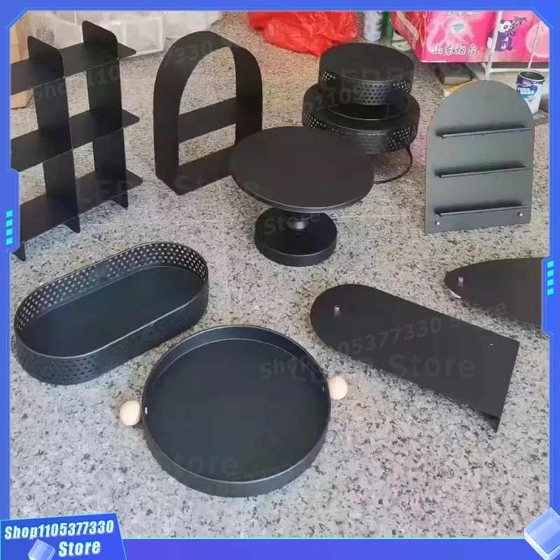 Black Metal Cake Stand for Wed - Food Snacks That Are Black recension och pris