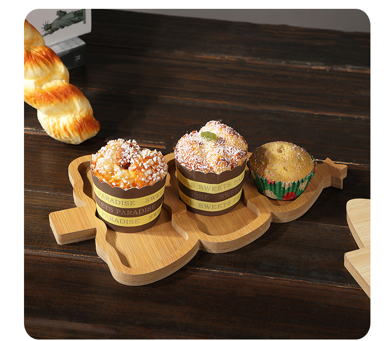 Christmas Plate Wooden Tray Xm - Xmas Food Snacks recension och pris