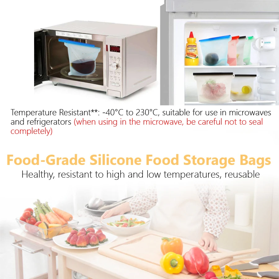 1000ml Reusable Silicone Food  - Food Z recension och pris