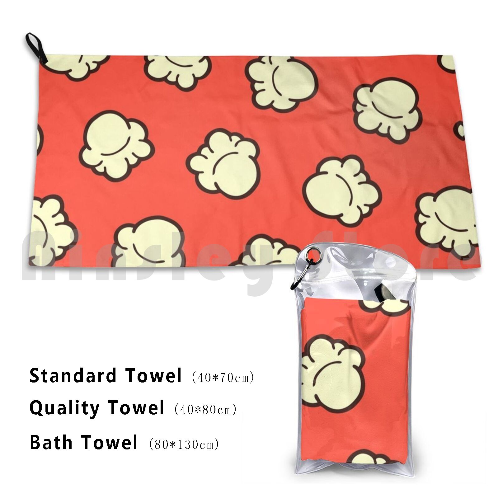 Popcorn Pattern Beach Towel Qu - Foody Snacks recension och pris