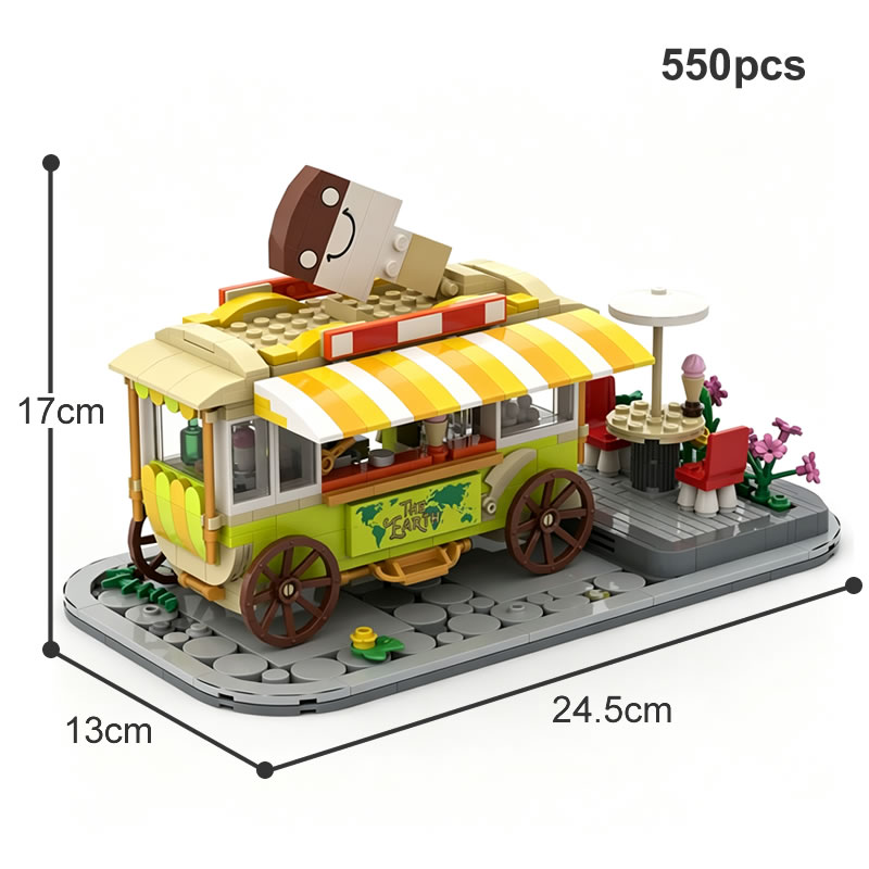Retro Dessert Food Cart Modula - Xmas Food Snacks recension och pris