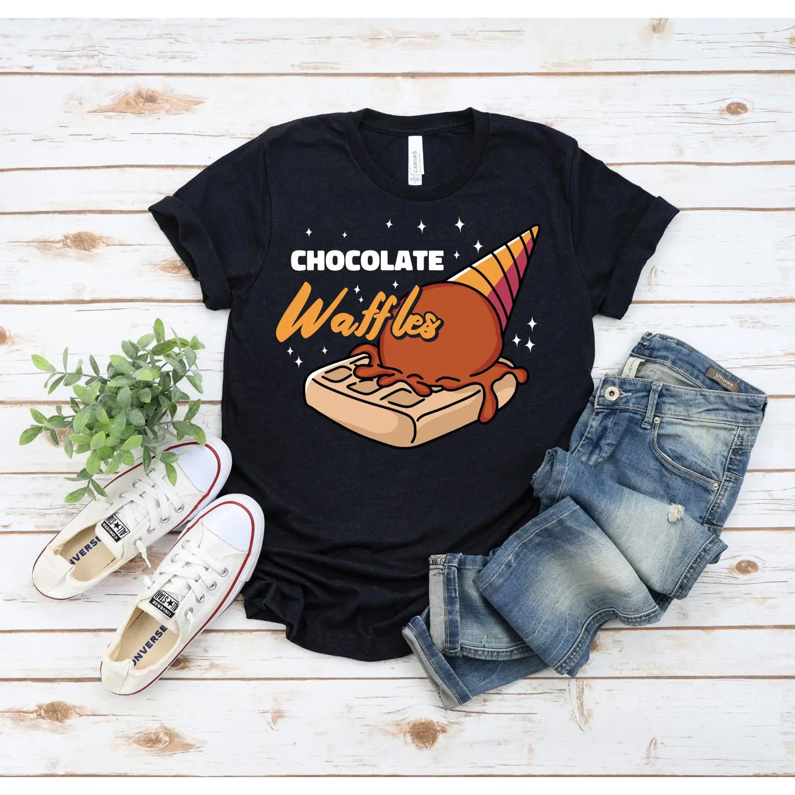 Waffles And Chocolate Ice Crea - Foody Snacks recension och pris