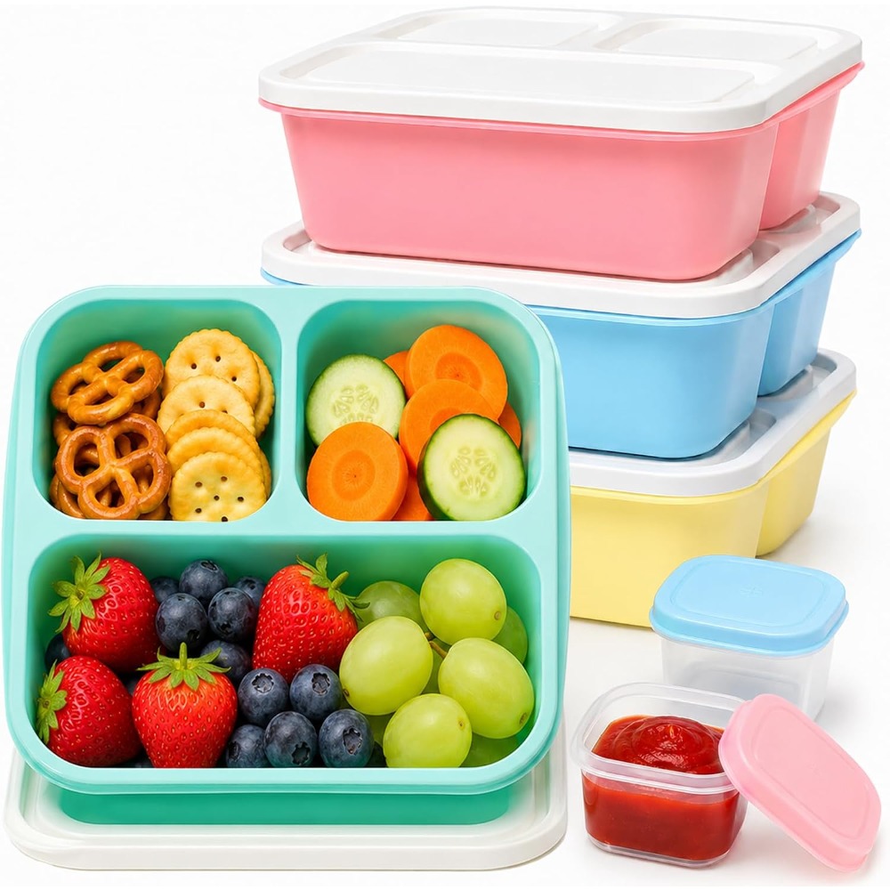 3 Compartment Bento Box Snack  - Food Snacks Healthy recension och pris