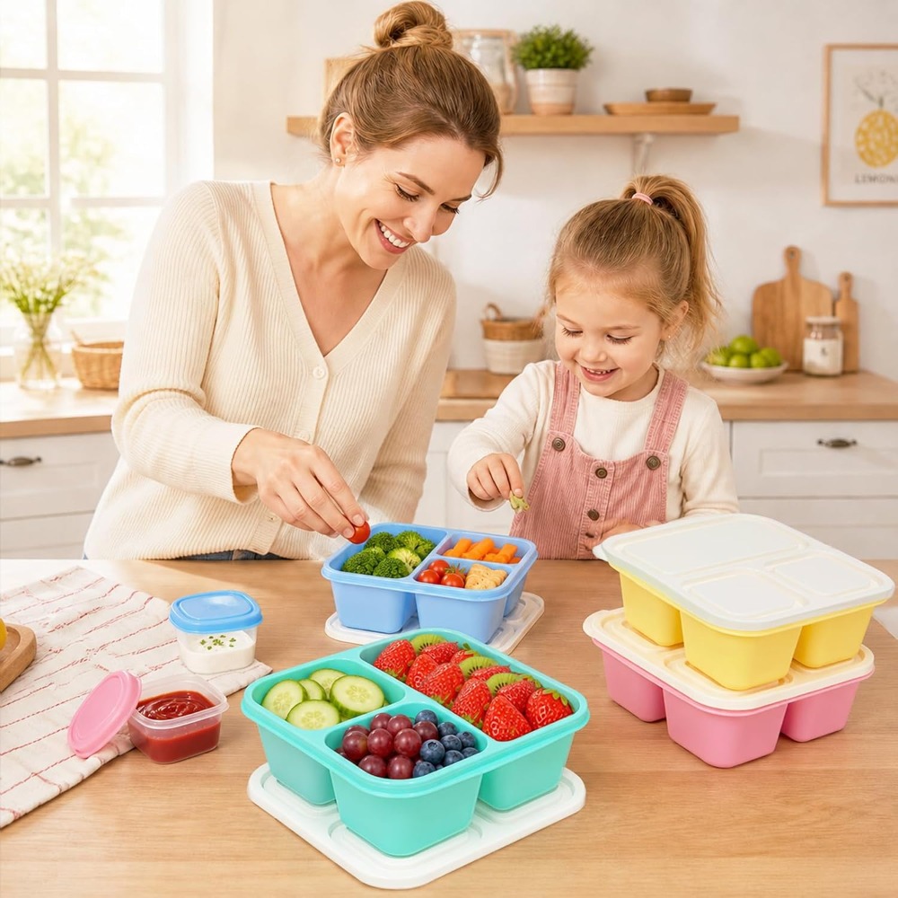 3 Compartment Bento Box Snack  - Food Snacks Healthy recension och pris