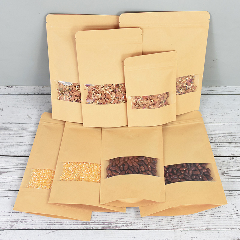 20/50pcs Kraft Paper Zip Lock  - Food Z recension och pris