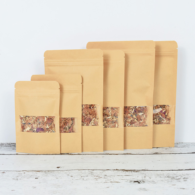 20/50pcs Kraft Paper Zip Lock  - Food Z recension och pris
