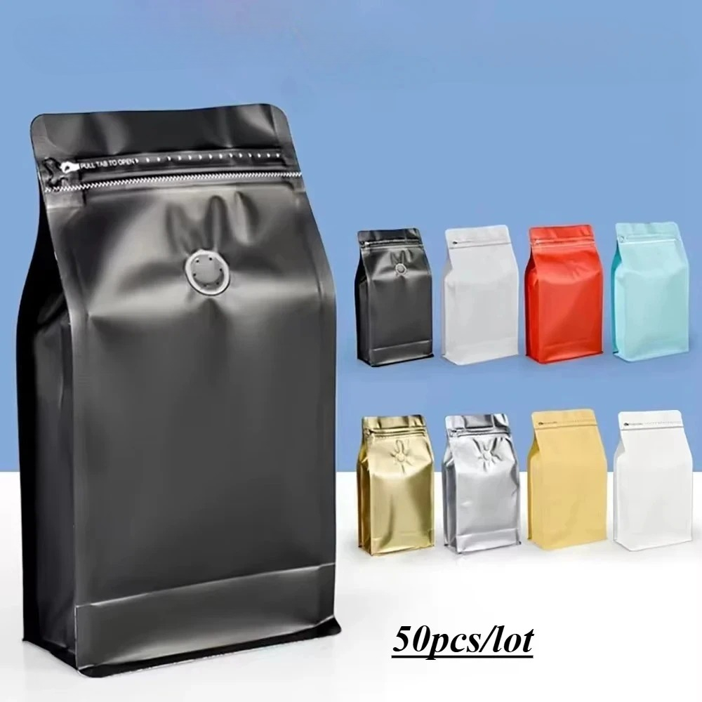 50pcs Resealable Ziplock Coffe - Food Snacks With Protein recension och pris