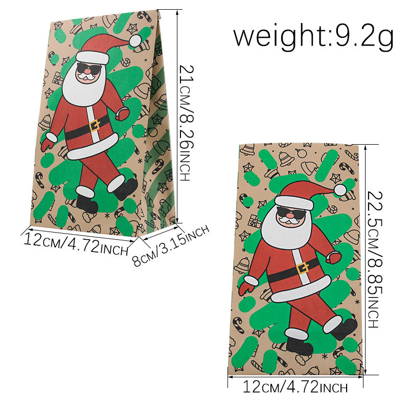 Christmas Paper Bags 24Pcs New - Xmas Food Snacks recension och pris