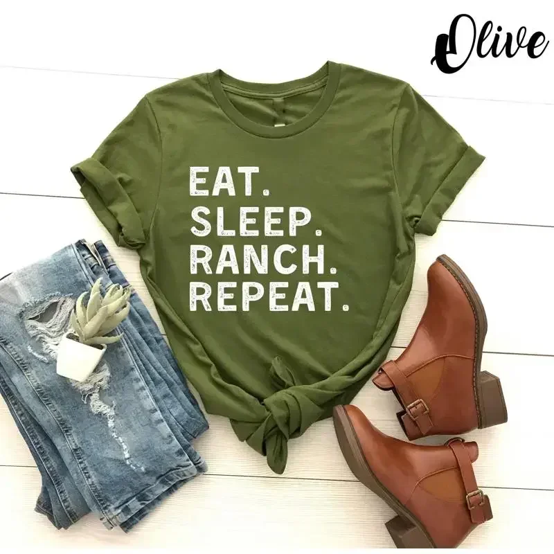 Eat Sleep Ranch RepeaT T Shirt - Foody Snacks recension och pris