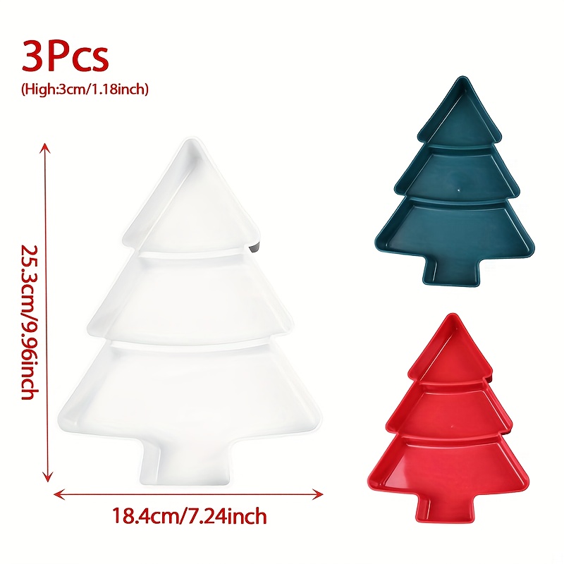 3Pcs Christmas Tree Food Decor - Xmas Food Snacks recension och pris