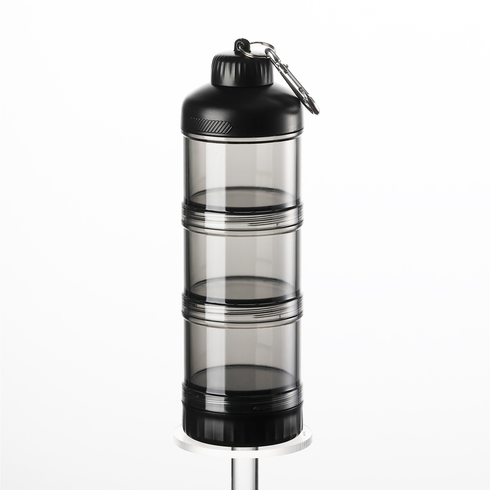 Portable 3-Layer Powder Dispen - Food Snacks With Protein recension och pris